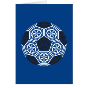 soccer sacred geometry blue
