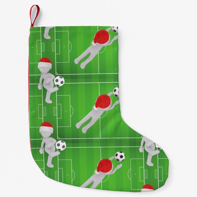 soccer santa christmas stocking (Front)