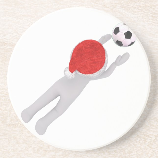 soccer santa claus coaster (Front)