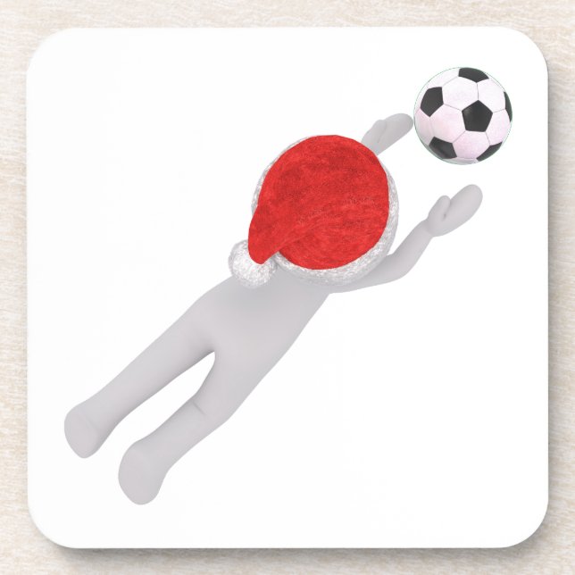 soccer santa claus coaster (Front)