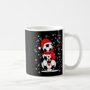 Soccer Santa Hat Snowman Xmas Funny Soccer Lover C Coffee Mug