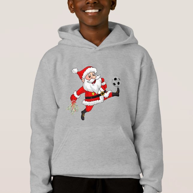 Soccer Santa Kid’s T-Shirt (Front)