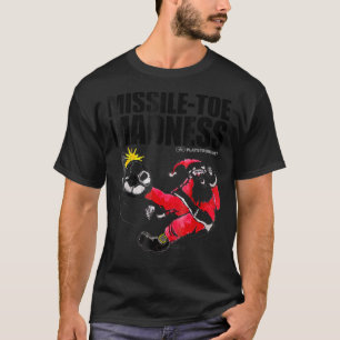 Soccer Santa Missile Toe Madness Christmas Sports T-Shirt