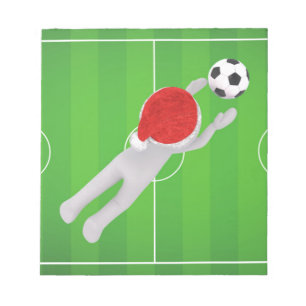 soccer santa notepad