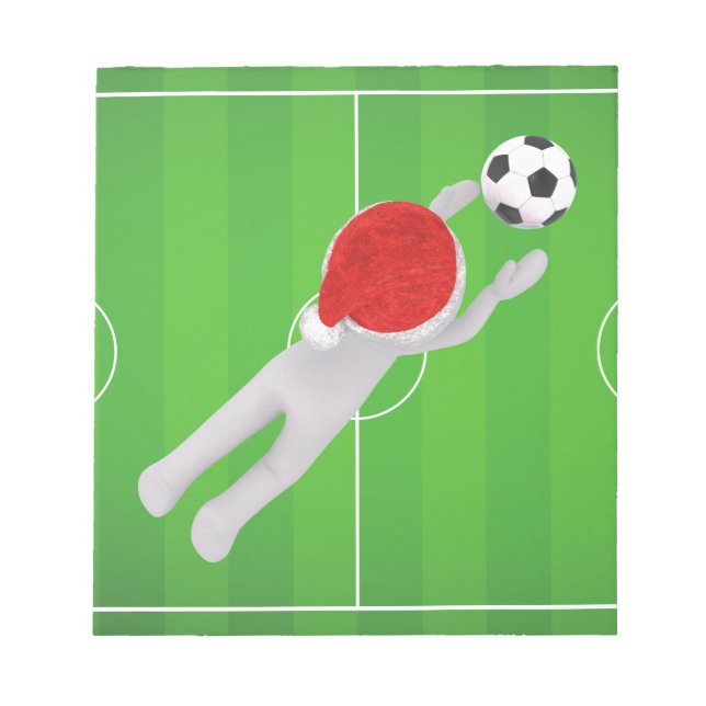 soccer santa notepad (Front)