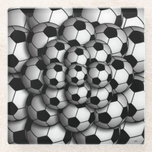 Soccer Season Glass Coaster