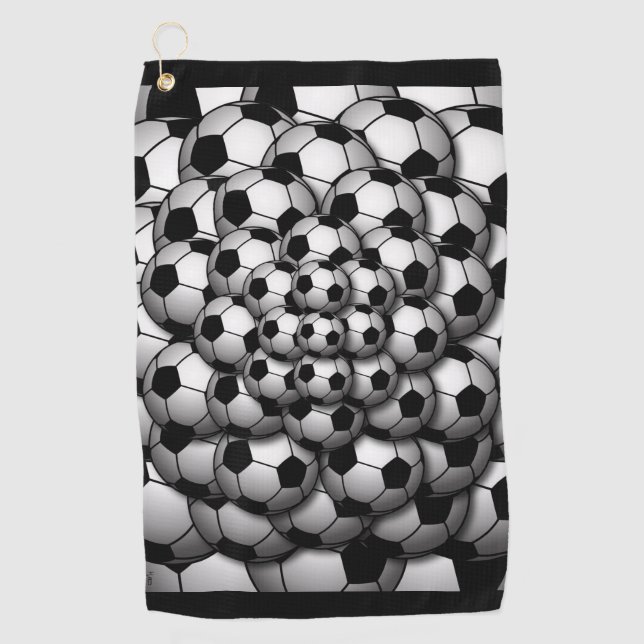 Soccer Season Golf Towel (Front)
