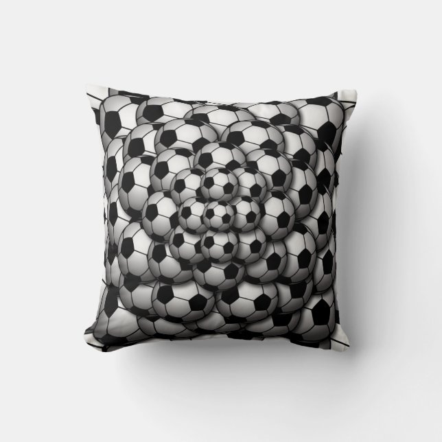 Soccer Season Throw Pillow (Front)