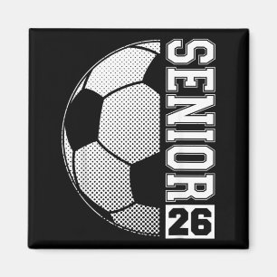 Soccer Senior 26 Cl Of 2026 Grad Magnet