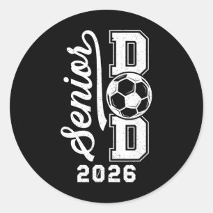 Soccer Senior Dad Of A Senior Soccer Player Dad 20 Classic Round Sticker