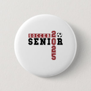 Soccer Senior Night Soccer Senior 2025 Graduation 6 Cm Round Badge