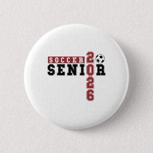 Soccer Senior Night Soccer Senior 2026 Graduation 6 Cm Round Badge