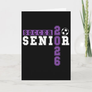 Soccer Senior Night Soccer Senior 2026 Graduation Card