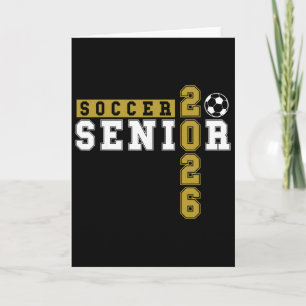 Soccer Senior Night Soccer Senior 2026 Graduation Card