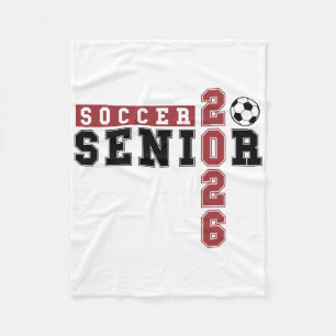 Soccer Senior Night Soccer Senior 2026 Graduation Fleece Blanket