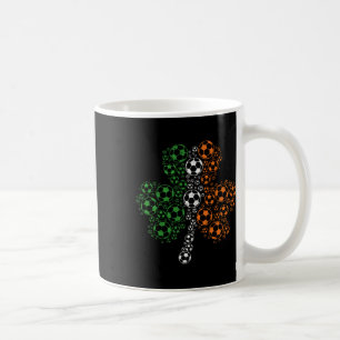 Soccer Shamrock St. Patricks Day Irish Flag  Coffee Mug