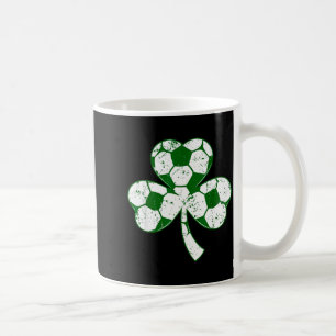 Soccer shamrock st patricks day saint paddys men coffee mug