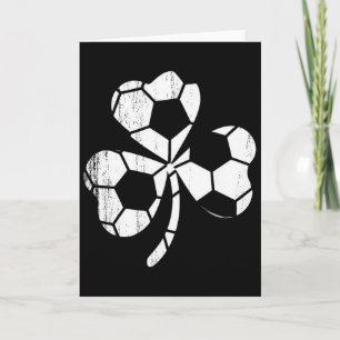 Soccer Shamrock St Patricks Day Saint Paddys Men W Card