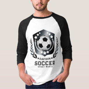 Soccer Shield Logo Sporty Birthday Gifts T-Shirt