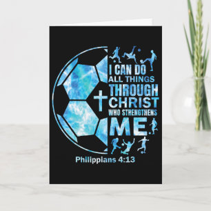 Soccer-shirt Christian I Can Do All Things Religio Card