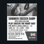 Soccer Shirt, Soccer Camp Advertising Flyer<br><div class="desc">Soccer Shirt,  Soccer Camp Advertising Flyers By The Business Card Store.</div>