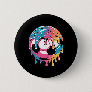 Soccer Shirts For Boys Girls Kids Ice Cream Soccer 6 Cm Round Badge