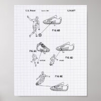 Soccer Shoes 1993 Patent Art - Lined Peper