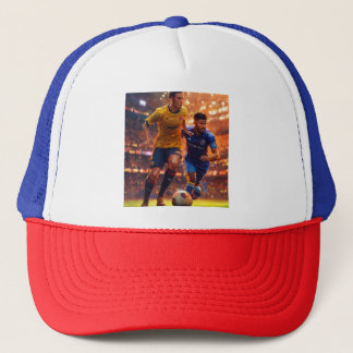 Soccer Showdown: The Duelling Titans Trucker Hat