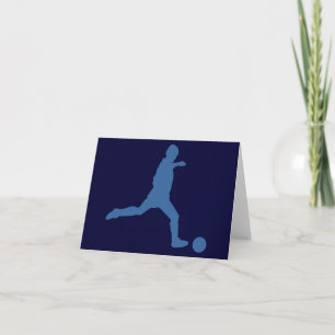 Soccer Silhouette Note Cards