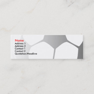 soccer simple mini business card
