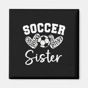 Soccer Sister Matching Family Soccer Magnet