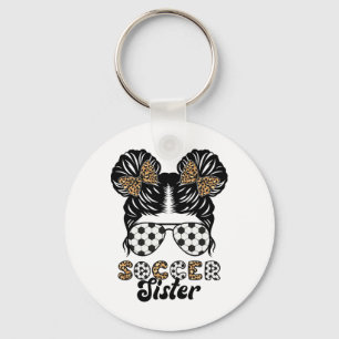 Soccer Sister Of A Soccer Player Proud Soccer Sis Key Ring