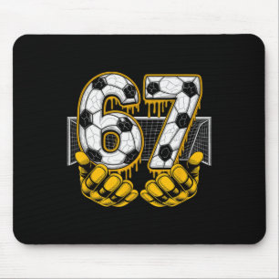 Soccer Six Seven 67 Funny Gen Alpha Meme _1 Mouse Pad