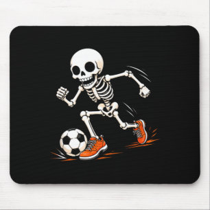 Soccer skeleton halloween costume boys kids mouse pad