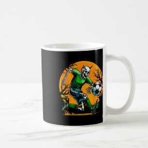 Soccer Skeleton Halloween Footll Spooky Boys Socce Coffee Mug
