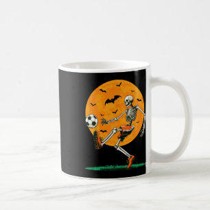 Soccer Skeleton Spooky Footll Boys Halloween Socce Coffee Mug