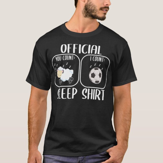 Soccer Sleep Shirt Counting Sheep (Front)