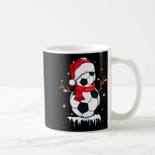 Soccer Snowman Apparel, Funny Santa Christmas Men Coffee Mug