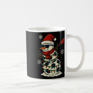 Soccer Snowman Dabbing Funny Christmas Cute Boys K Coffee Mug