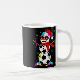 Soccer Snowman Drip Funny Cool Christmas Men Boys Coffee Mug