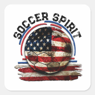 Soccer Spirit USA, National Soccer USA Square Sticker