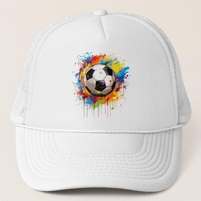 Soccer Splash Trucker Hat (Front)