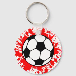 soccer splat. key ring