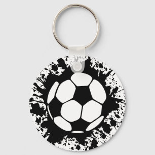 soccer splat. key ring