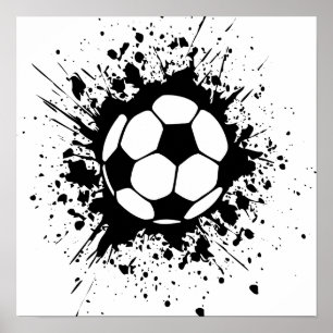 soccer splatz poster