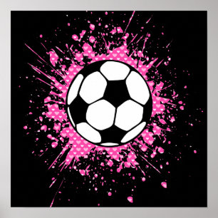 soccer splatz poster