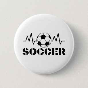 Soccer sports 6 cm round badge