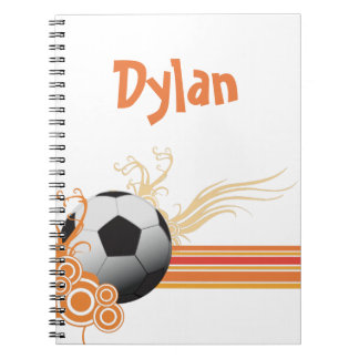 Soccer Sports Ball Game Personalised Name Notebook