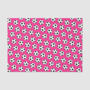 Soccer Sports Birthday Party Pink Tissue Paper