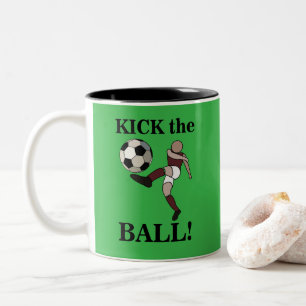 Soccer Sports Coach Player  Two-Tone Coffee Mug